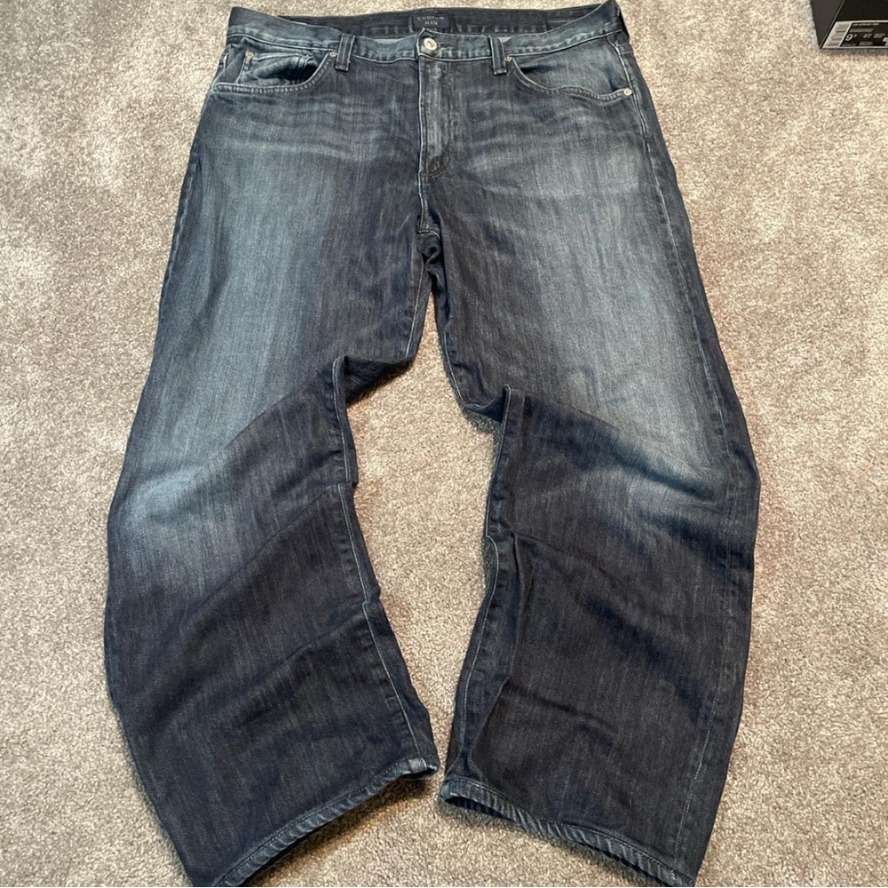 Citizens of Humanity high quality dark blue relaxed straight leg jeans M 36x30
